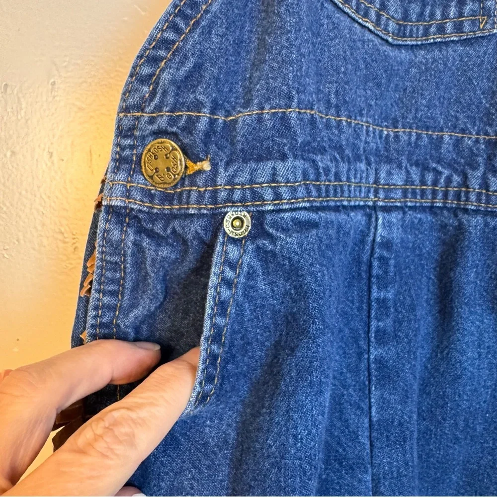 Vintage OshKosh B'gosh Blue Jean Cowboy Overalls 18 Months USA Farmer Ranch‎